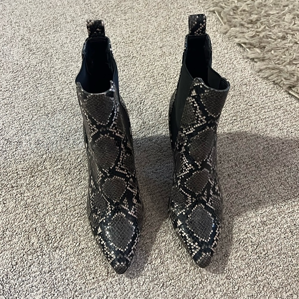 Steve Madden Snakeskin Booties
